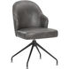 Bretta Overcast Grey Swivel Dining Chair, Swivel